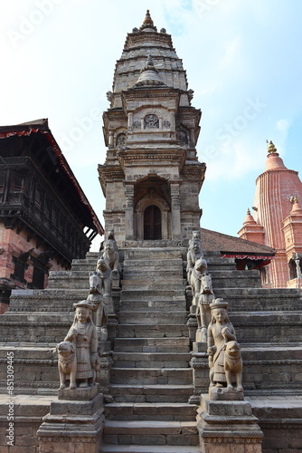 Historic Bhaktapur Durbar Square, Kathmandu, Nepal, A world heritage site, Newar tradition and architecture, Licchavi dynasty photo