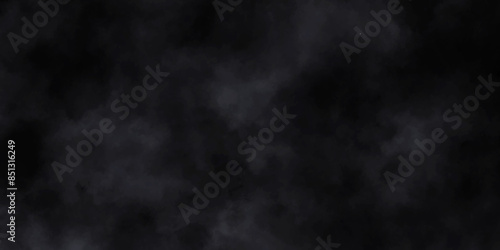 Abstract black and white background with spotlight border and watercolor painted old grunge or smoke texture. black wall, stone texture for the background. beautiful grey watercolor grunge.