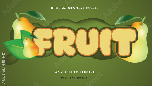 Fruit Text Style Effect