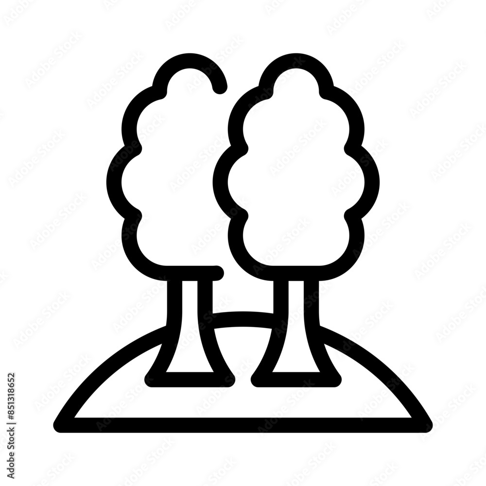 forest line icon forest line icon