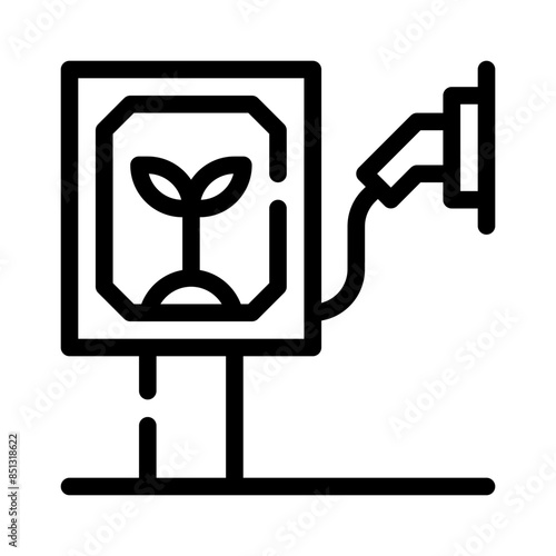 biofuel line icon