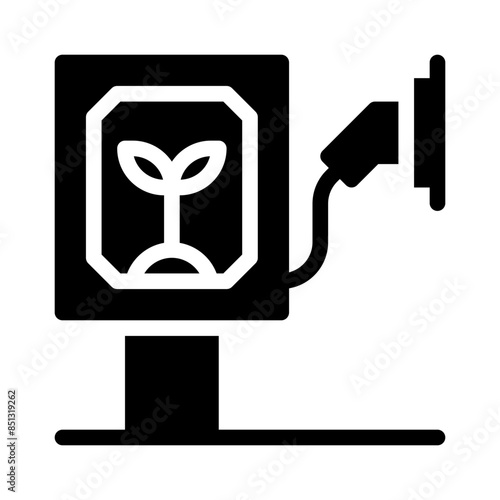 biofuel glyph icon