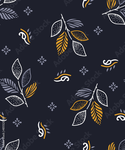 Seamless floral illustrations features intricate patterns and bold colors, perfect for enhancing digital and print designs. Ideal for use in textiles, wallpapers, packaging, and branding materials etc