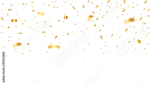 Falling vector confetti on a transparent background. luxury greeting rich card. Celebration Confetti Abstract Background. birthday, party, holiday, Celebration,