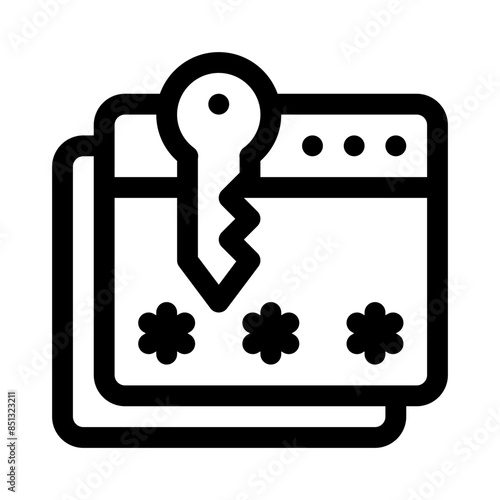 web browser line icon