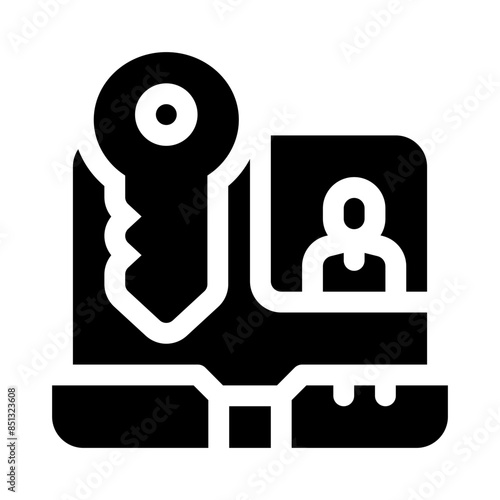 laptop glyph icon
