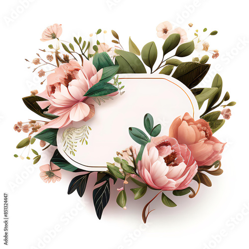 Modern Pink Floral Names-Date Classic Round Sticker | Zazzle | Wedding stickers, Pink floral, Round stickers on a white background photo