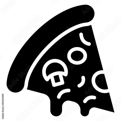 Breakfast Pizza Icon Element For Design