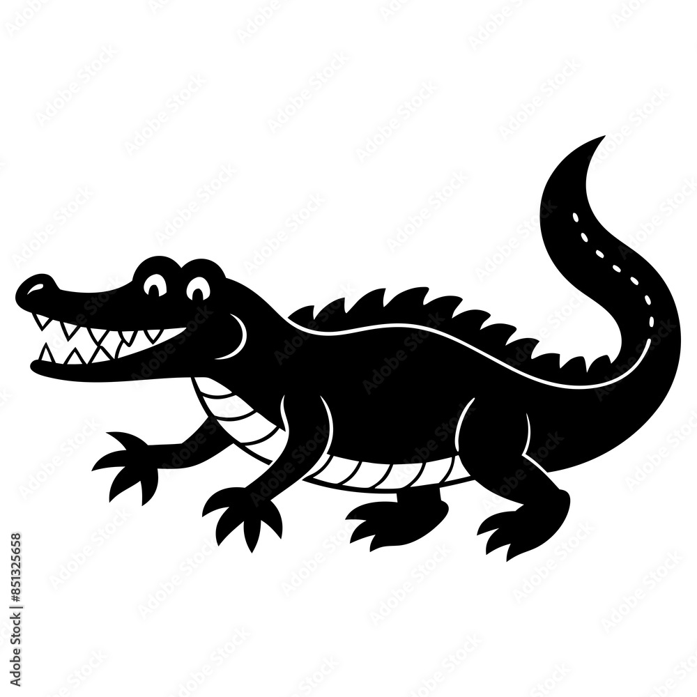 Obraz premium crocodile isolated on white