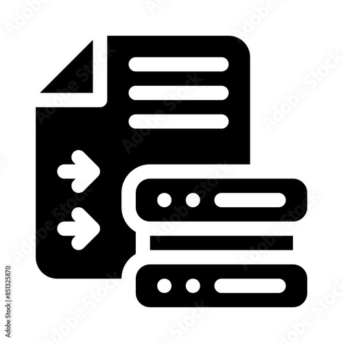digitalization glyph icon