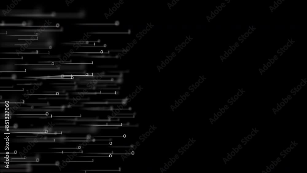 Abstract binary code matrix with glowing symbols, representing futuristic digital technology and data security. Abstract binary code matrix with glowing symbols, representing futuristic digital technology and data security.