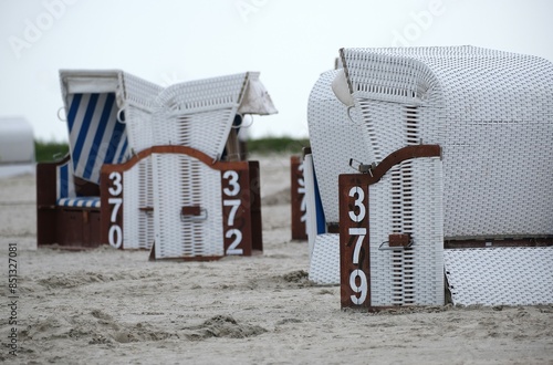 Nordseestrand mit Strandkörben photo