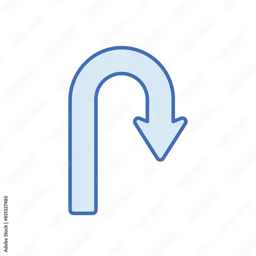 Turn Back vector icon Turn Back vector icon