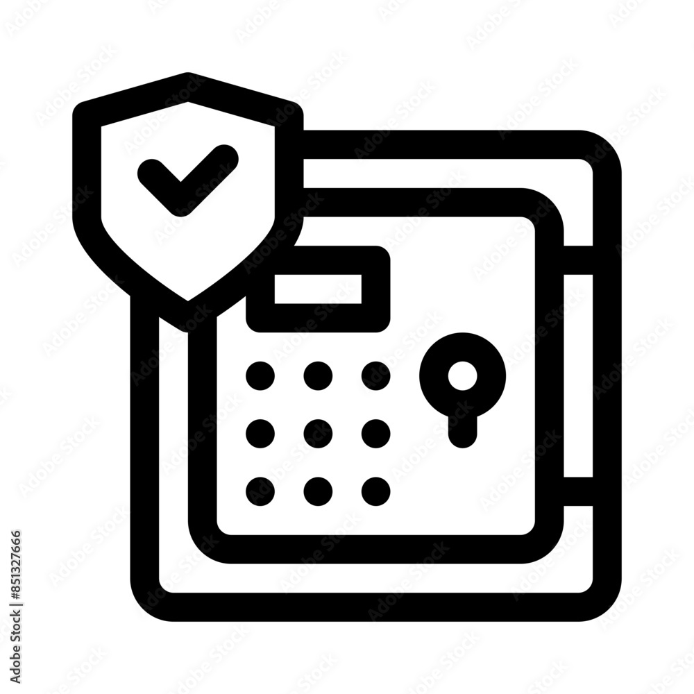 safe box line icon safe box line icon