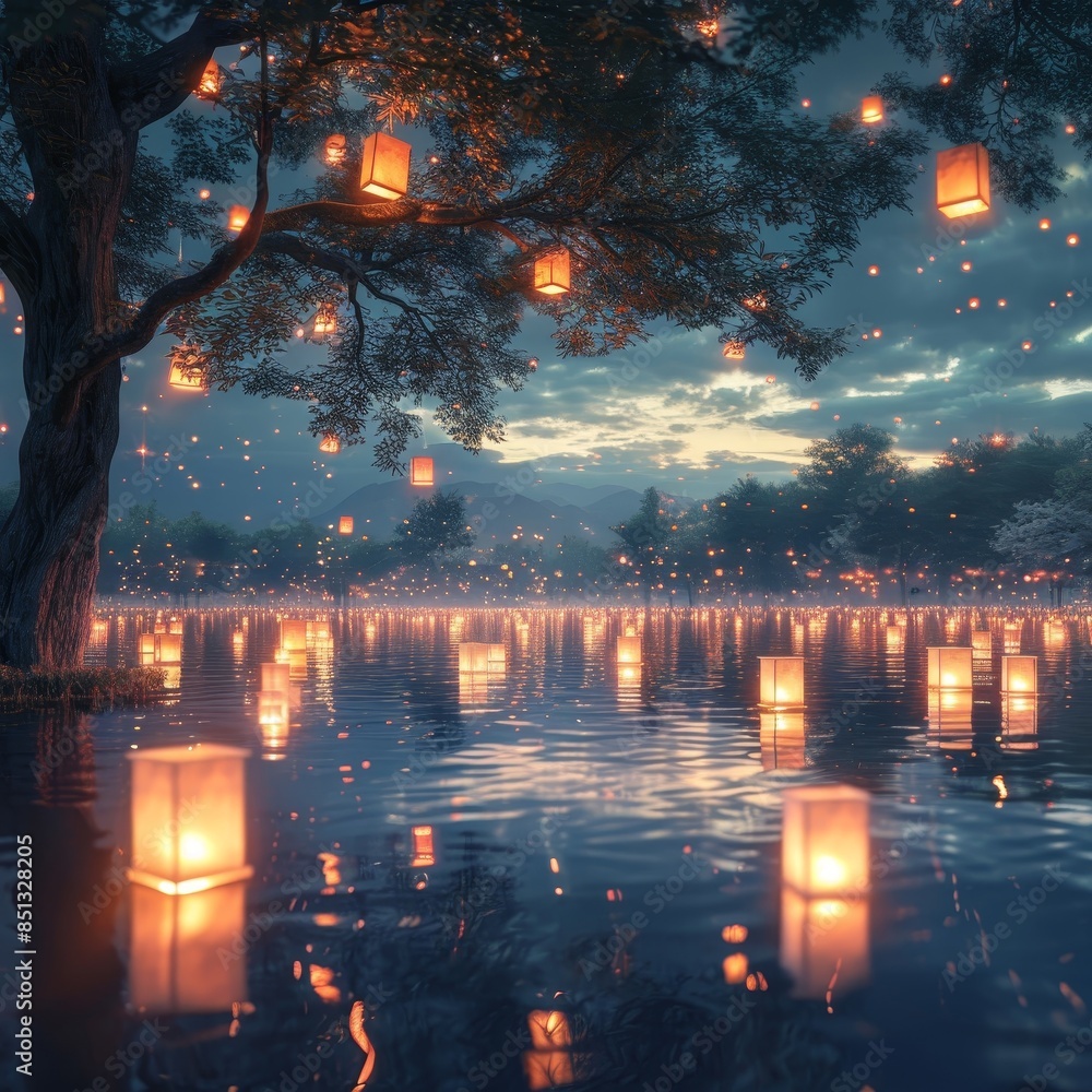 Mesmerizing Lantern Spectacle Mesmerizing Lantern Spectacle