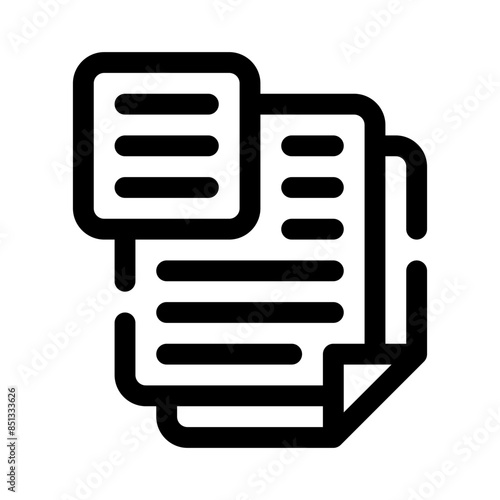 documents line icon