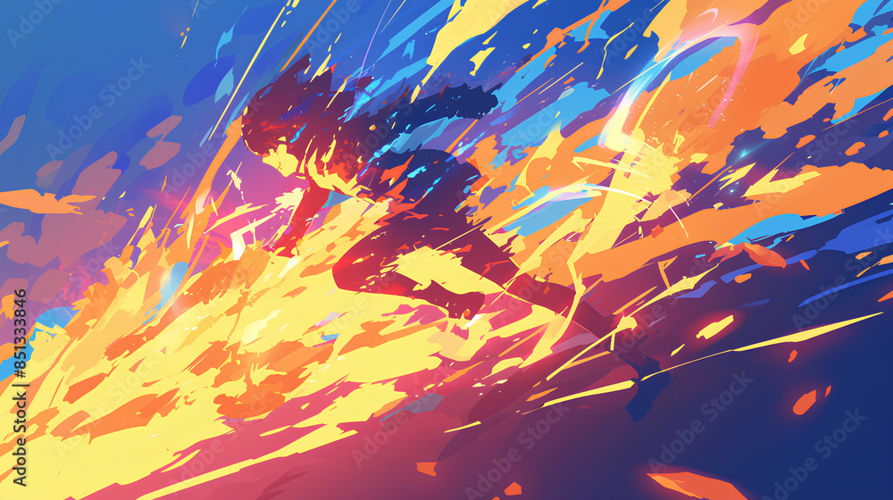 anime running blurred background very fast anime running blurred background very fast