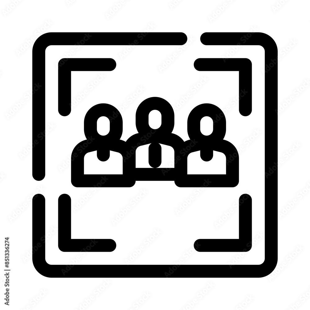 focus group line icon focus group line icon