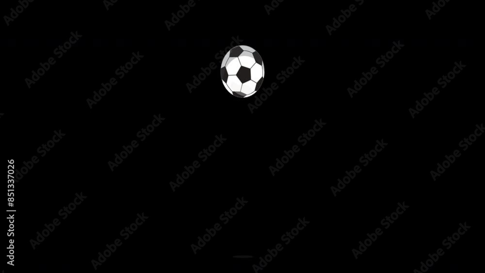 Animated bouncing football. Alpha Channel. 4k animation. Transparent background. You can apply it over any background. Animated bouncing football. Alpha Channel. 4k animation. Transparent background. You can apply it over any background.