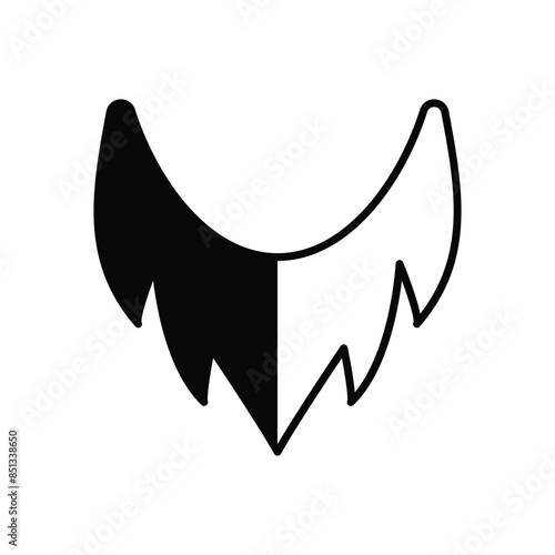 Beard vector icon