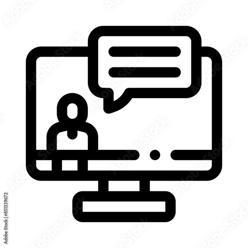 videocall line icon