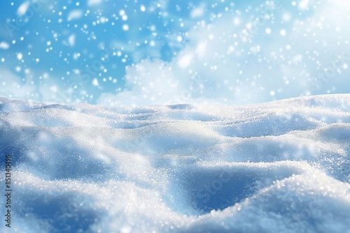 Wallpaper Mural Beautiful winter scenery with snowdrifts and snowfall. Generative Ai Torontodigital.ca