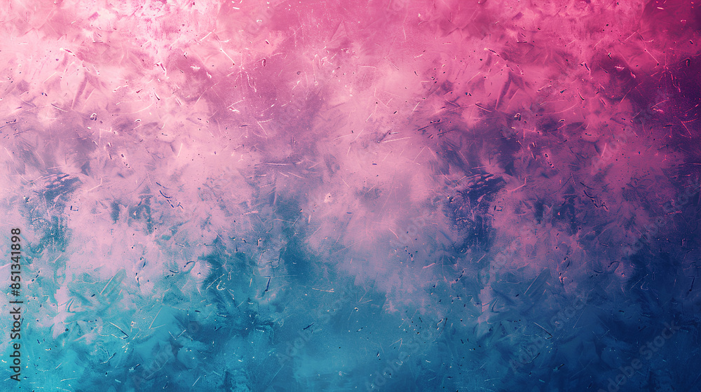Obraz premium Vibrant grainy gradient background with soft blue and pink hues for web design and digital art projects