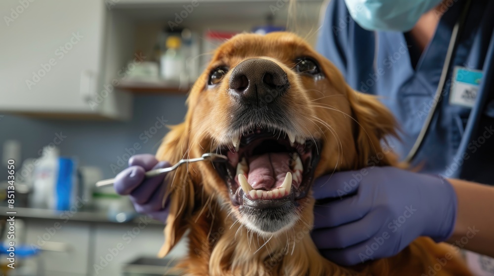 Meticulous Pet Dental Care at State-of-the-Art Clinic: Professional Veterinarian Ensuring Dog's Health and Wellness Meticulous Pet Dental Care at State-of-the-Art Clinic: Professional Veterinarian Ensuring Dog's Health and Wellness