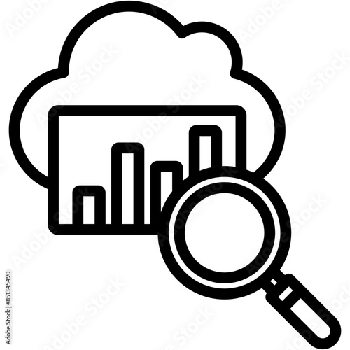 Cloud Analytics Icon