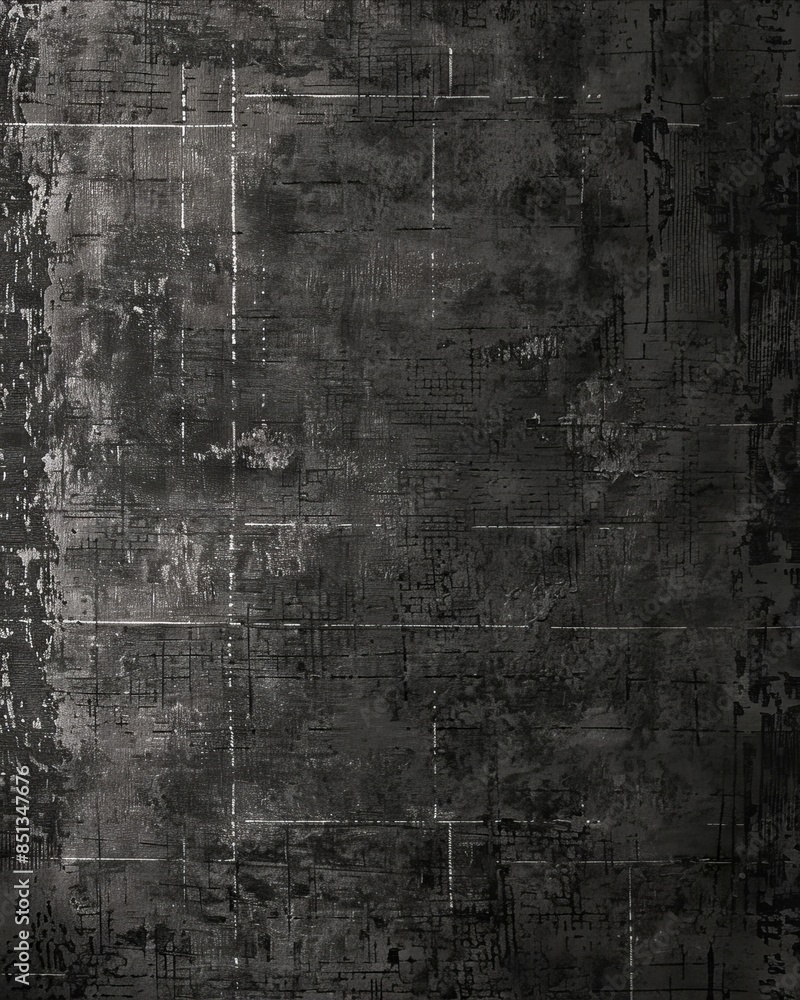 Obraz premium A black and white grunge texture background.