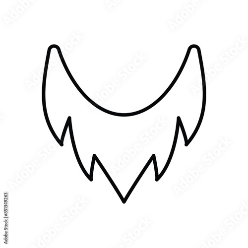 Beard vector icon