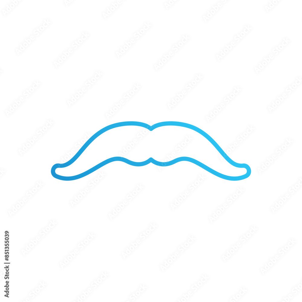 Moustache vector icon Moustache vector icon