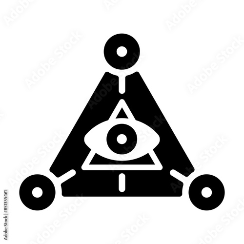 Check out this glyph icon of providence eye 