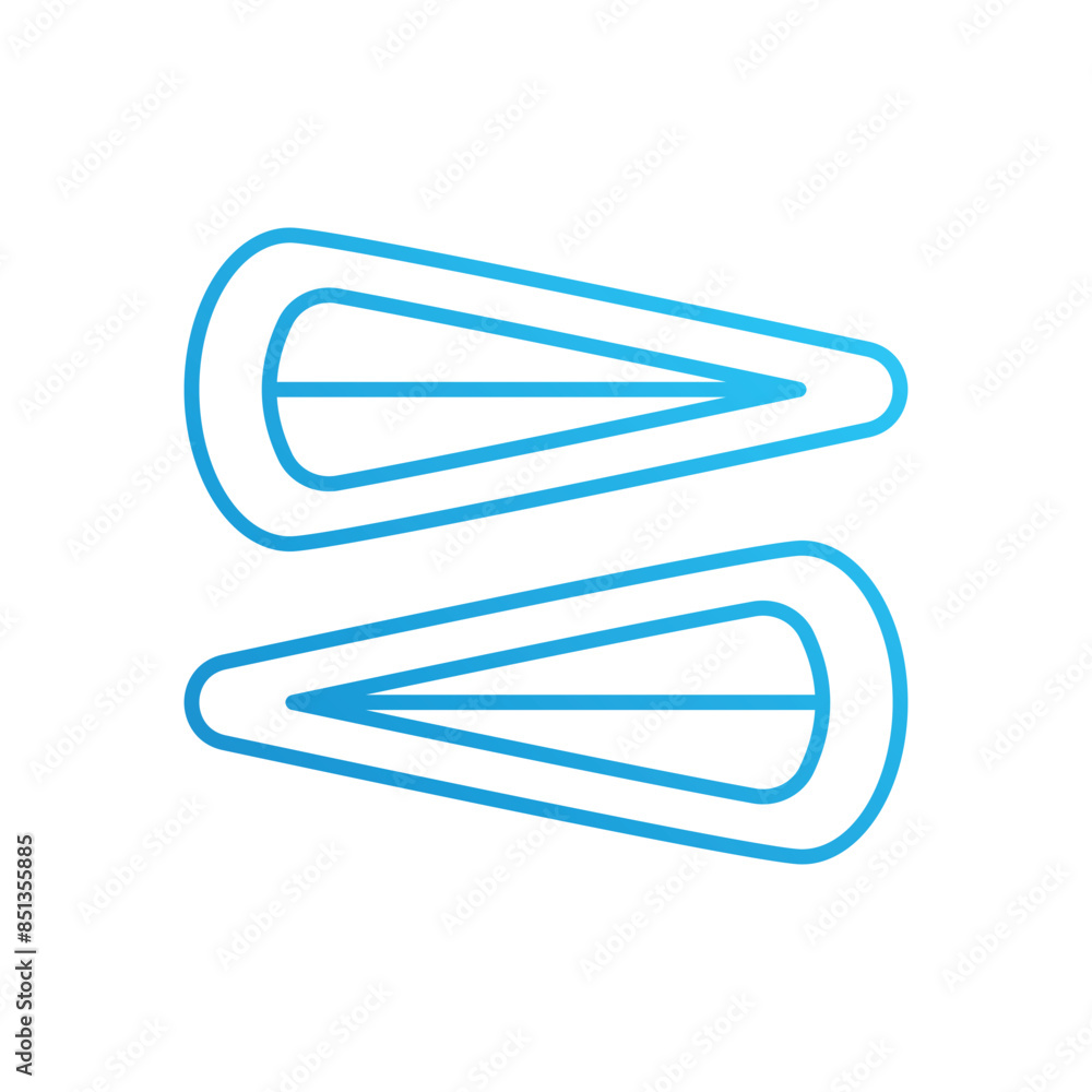 Hair Pins vector icon Hair Pins vector icon