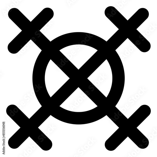 Φωτογραφία Latest solid icon depicting anneal symbol