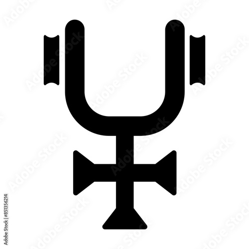 Cribbled ashes icon in solid style  