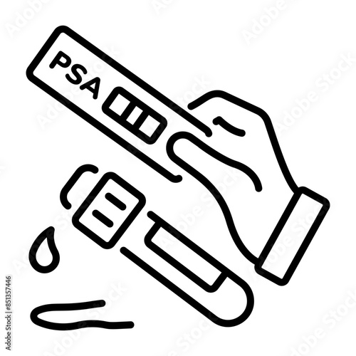 Check this line style icon of psa test 