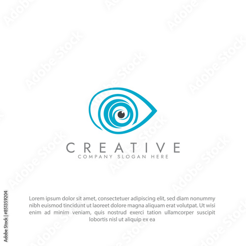 Branding Identity Corporate Eye Care vector logo, Eye Care vector logo design 