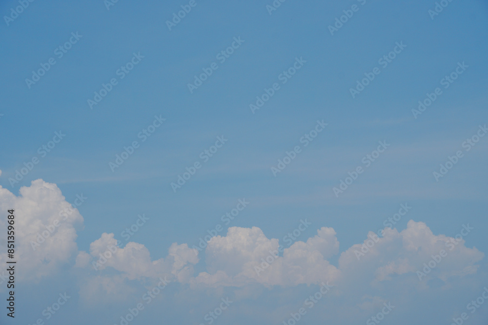Blue Sky and White Clouds Texture Background - Blue nature abstract with copy space - image at Phang nga Thailand Blue Sky and White Clouds Texture Background - Blue nature abstract with copy space - image at Phang nga Thailand
