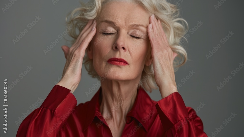 The elegant senior woman The elegant senior woman