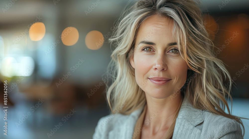 A middle-aged professional businesswoman executive HR manager conducting a job interview, displaying effective communication and evaluation skills. A middle-aged professional businesswoman executive HR manager conducting a job interview, displaying effective communication and evaluation skills.