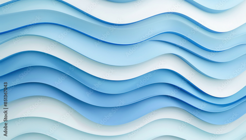 An intricate depiction of a vivid blue wave contrasting with a pristine white background An intricate depiction of a vivid blue wave contrasting with a pristine white background