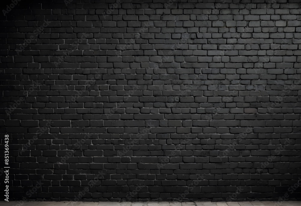Black Brick Wall Texture Background Stock Photo | Adobe Stock