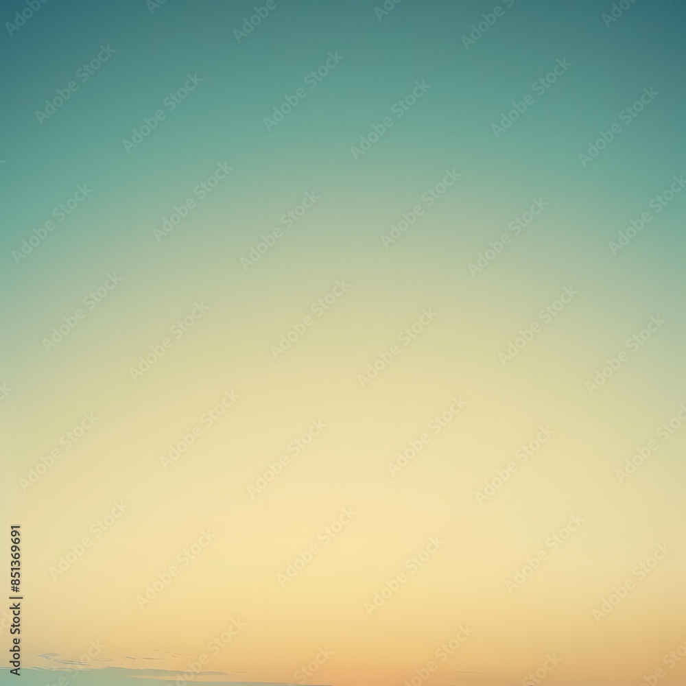 Naklejka premium A Minimalist Sunset Sky