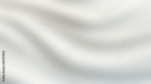 Smooth White Fabric Background with Soft Waves and Gentle Folds for Elegant and Minimalistic Design, blurred noise and grainy texture