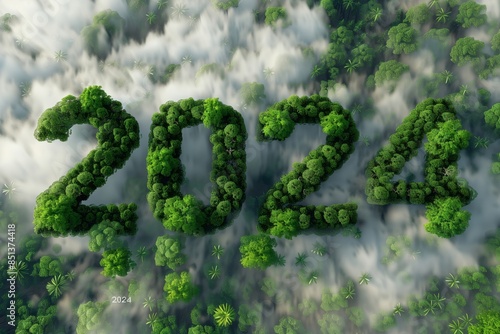 2024 Forest Letters Amidst Clouds.