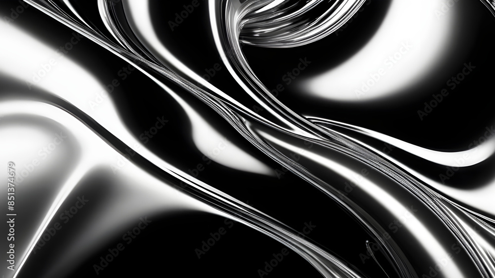 Obraz premium black and white abstract chromatic background