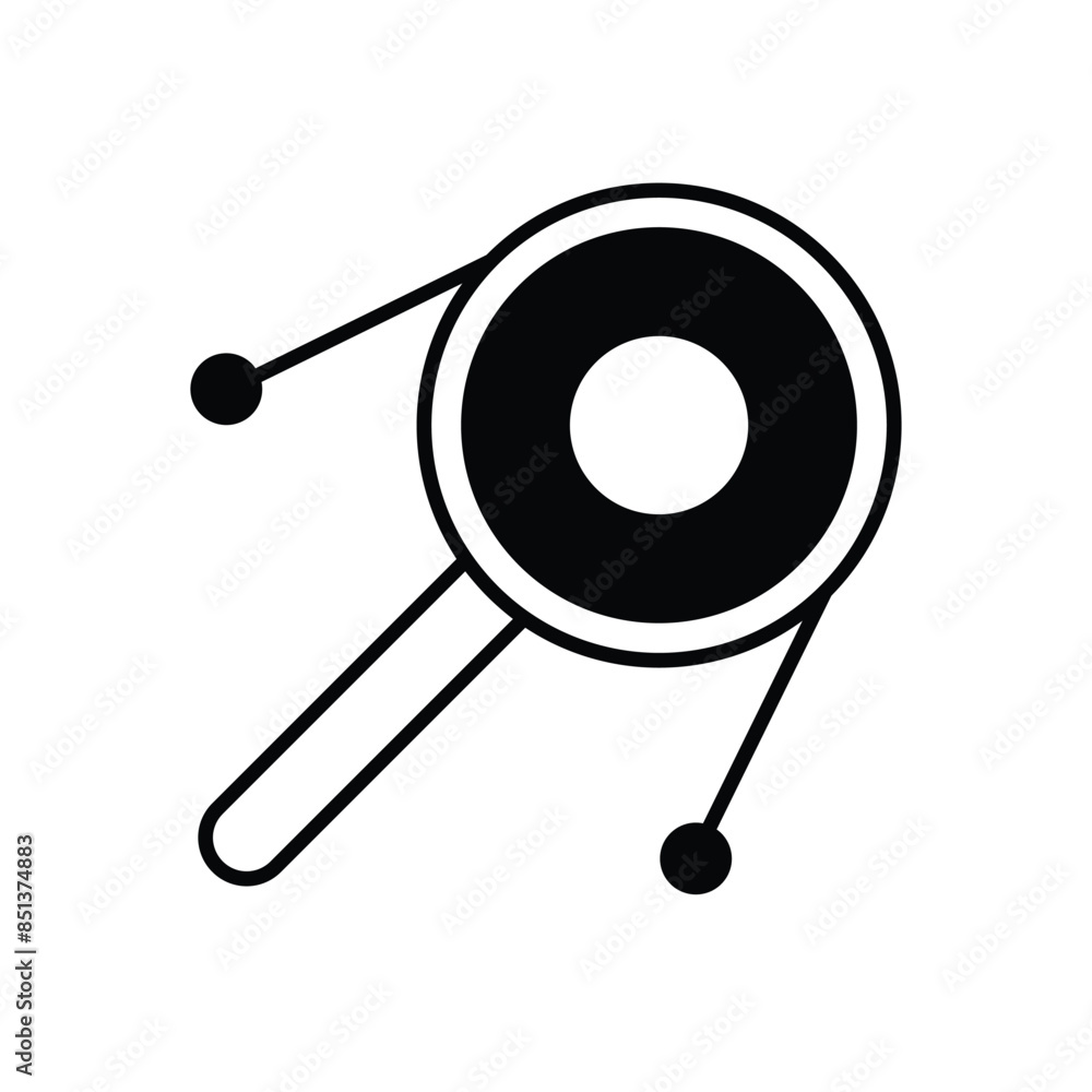 Rattle vector icon Rattle vector icon