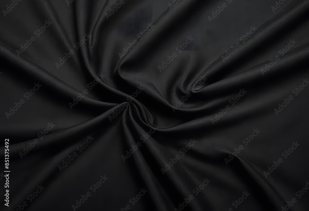 Abstract Black Fabric Swirls Abstract Black Fabric Swirls