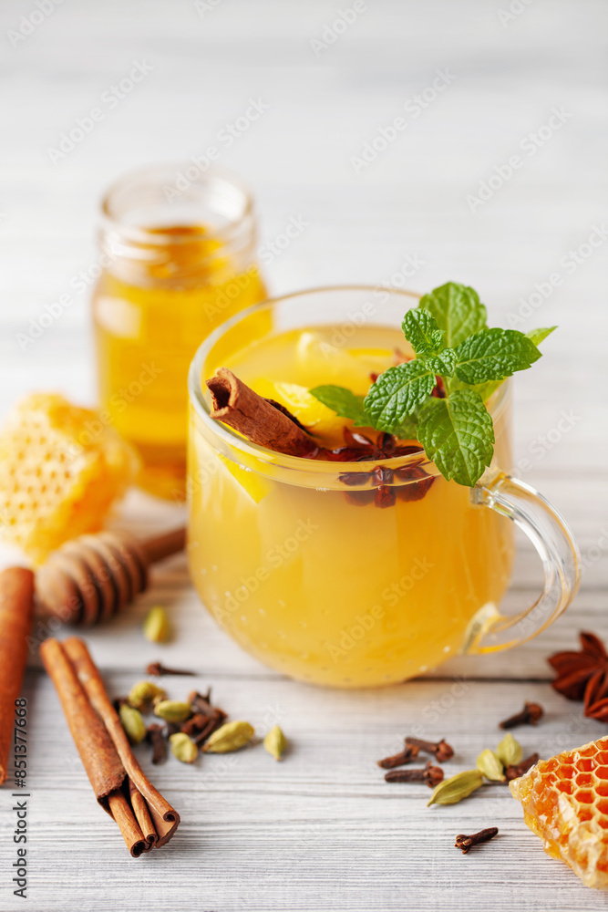 Sbiten traditional slavic hot drink with honey, ginger and spices. Sbiten traditional slavic hot drink with honey, ginger and spices.